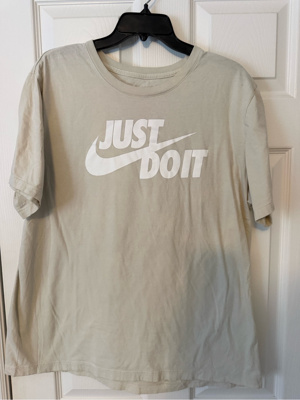 Nike light sage crewneck tee with white logo